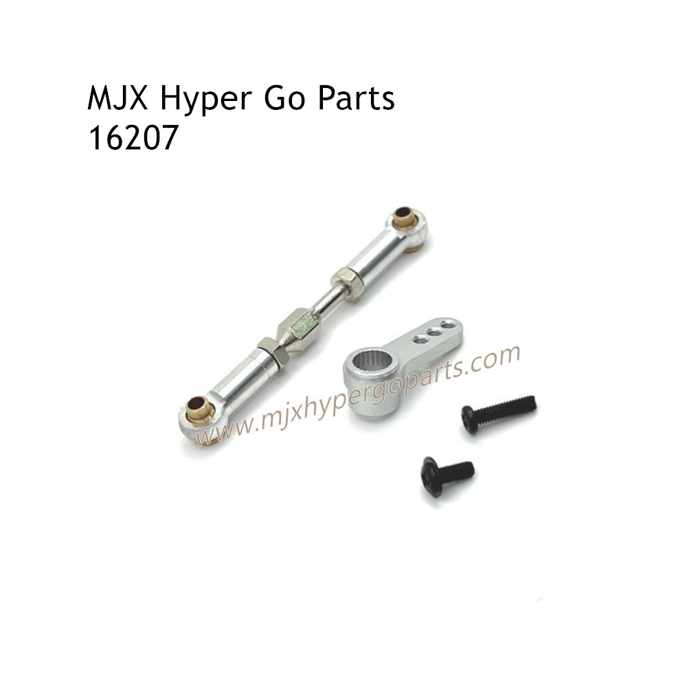MJX Hyper Go 16207 RC Car Upgrade Parts Front Steering Connect Rod and Arm Silver MJX Hyper Go 16207 RC Car Upgrade Parts Front Steering Connect Rod and Arm Silver