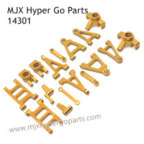 MJX Hyper Go 14301 RC Car Upgrade Parts Metal Parts List Gold