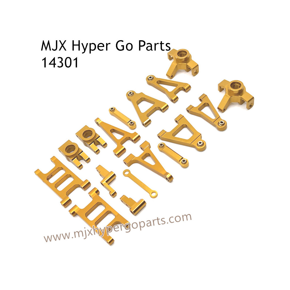 MJX Hyper Go 14301 RC Car Upgrade Parts Metal Parts List Gold MJX Hyper Go 14301 RC Car Upgrade Parts Metal Parts List Gold
