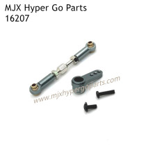 MJX Hyper Go 16207 RC Car Upgrade Parts Front Steering Connect Rod and Arm Gray