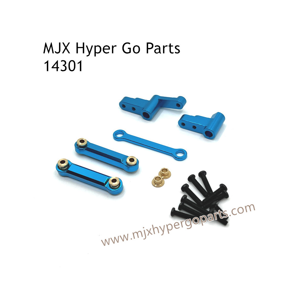 MJX Hyper Go 14301 RC Car Upgrade Parts Connect Rod and Steering Kit Blue MJX Hyper Go 14301 RC Car Upgrade Parts Connect Rod and Steering Kit Blue