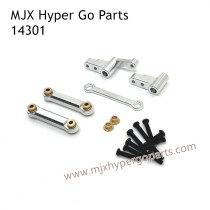 MJX Hyper Go 14301 RC Car Upgrade Parts Connect Rod and Steering Kit Silver
