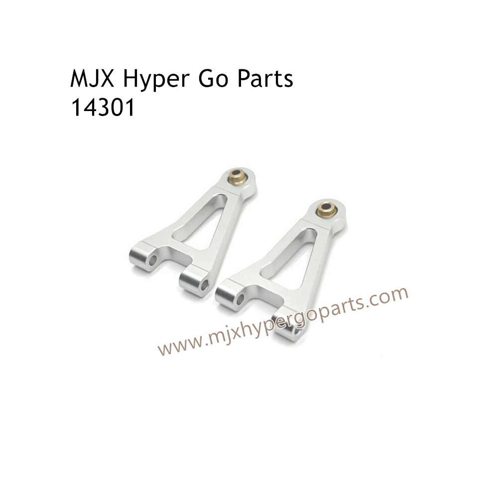 MJX Hyper Go 14301 RC Car Upgrade Parts Front Upper Swing Arm Silver