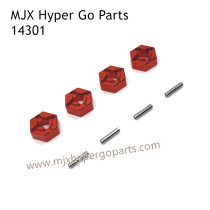 MJX Hyper Go 14301 Upgrade Parts Metal Hex Nuts Red