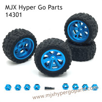 MJX Hyper Go 14301 Upgrade Parts Metal Wheel and Tires Blue