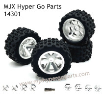 MJX Hyper Go 14301 Upgrade Parts Metal Wheel and Big Tires Silver