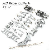MJX Hyper Go 14302 RC Upgrade Parts Metal Parts Lists Silver