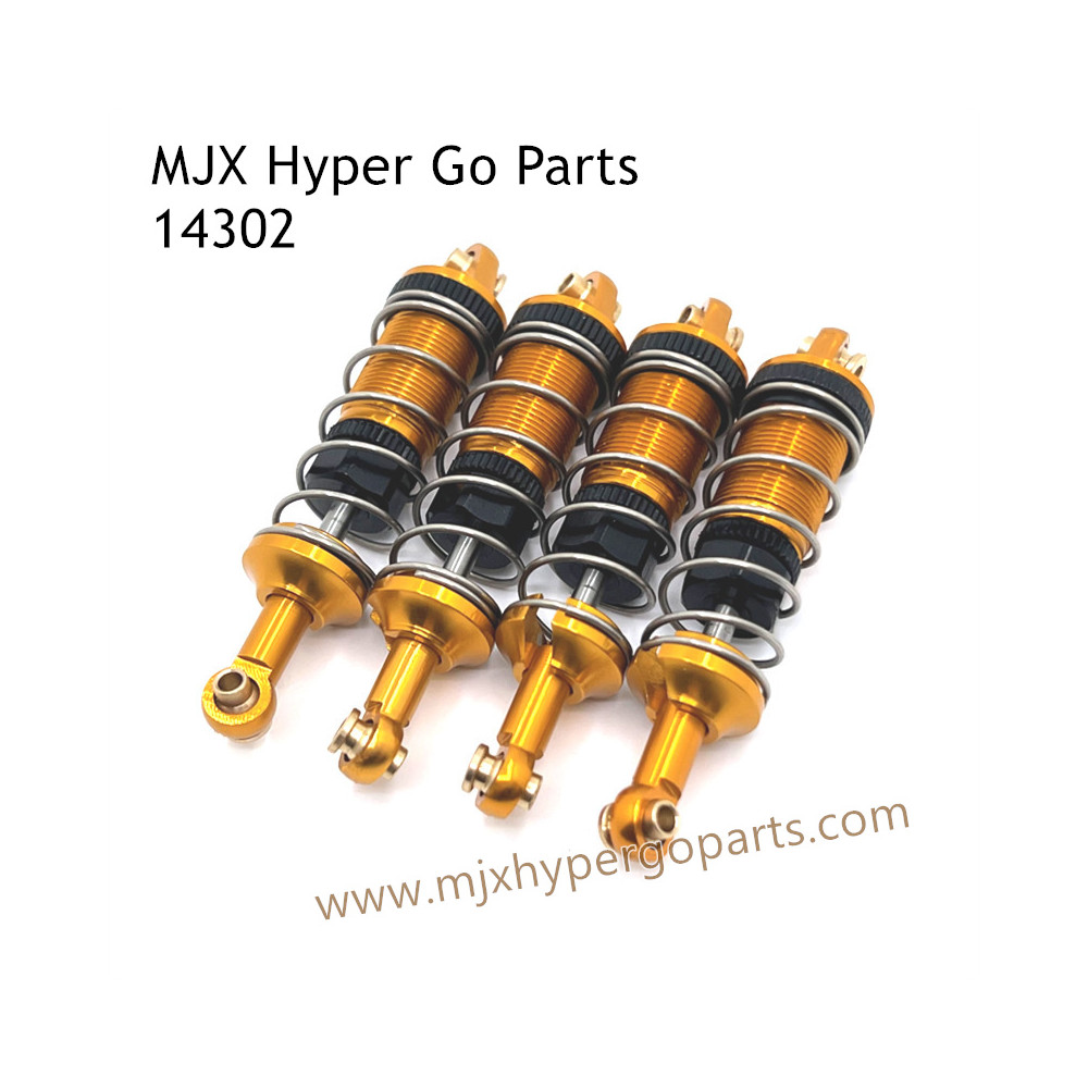 MJX Hyper Go 14302 RC Upgrade Parts Metal Oil Shock Gold MJX Hyper Go 14302 RC Upgrade Parts Metal Oil Shock Gold