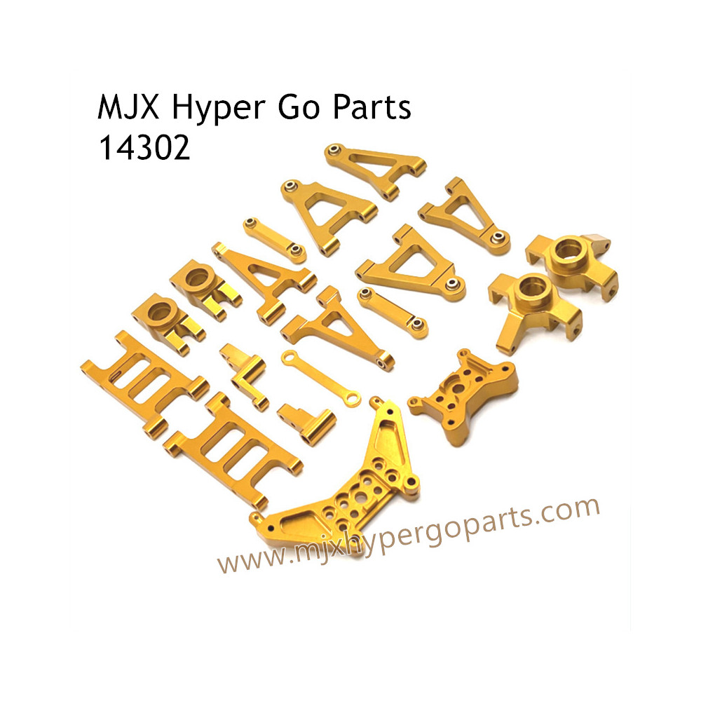 MJX Hyper Go 14302 RC Upgrade Parts Metal Kit Gold MJX Hyper Go 14302 RC Upgrade Parts Metal Kit Gold