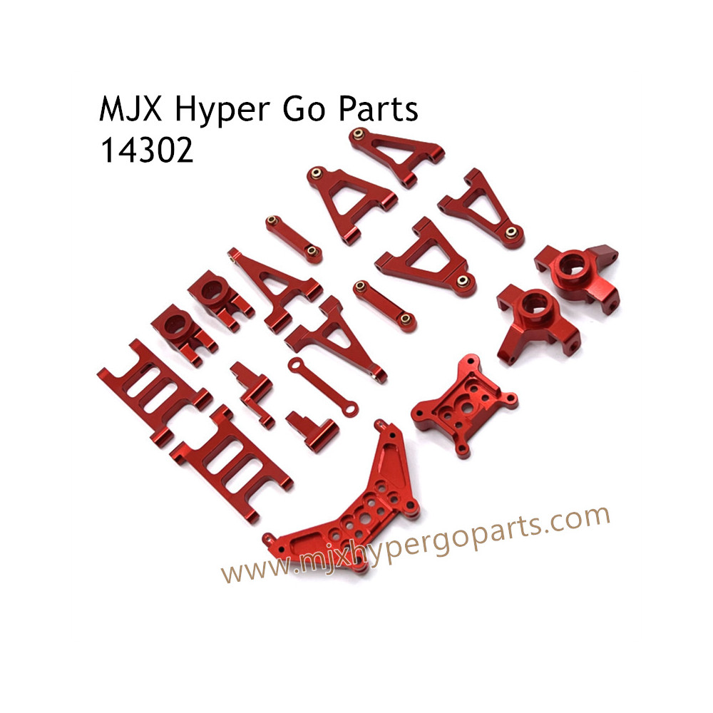 MJX Hyper Go 14302 RC Upgrade Parts Metal Kit Red MJX Hyper Go 14302 RC Upgrade Parts Metal Kit Red