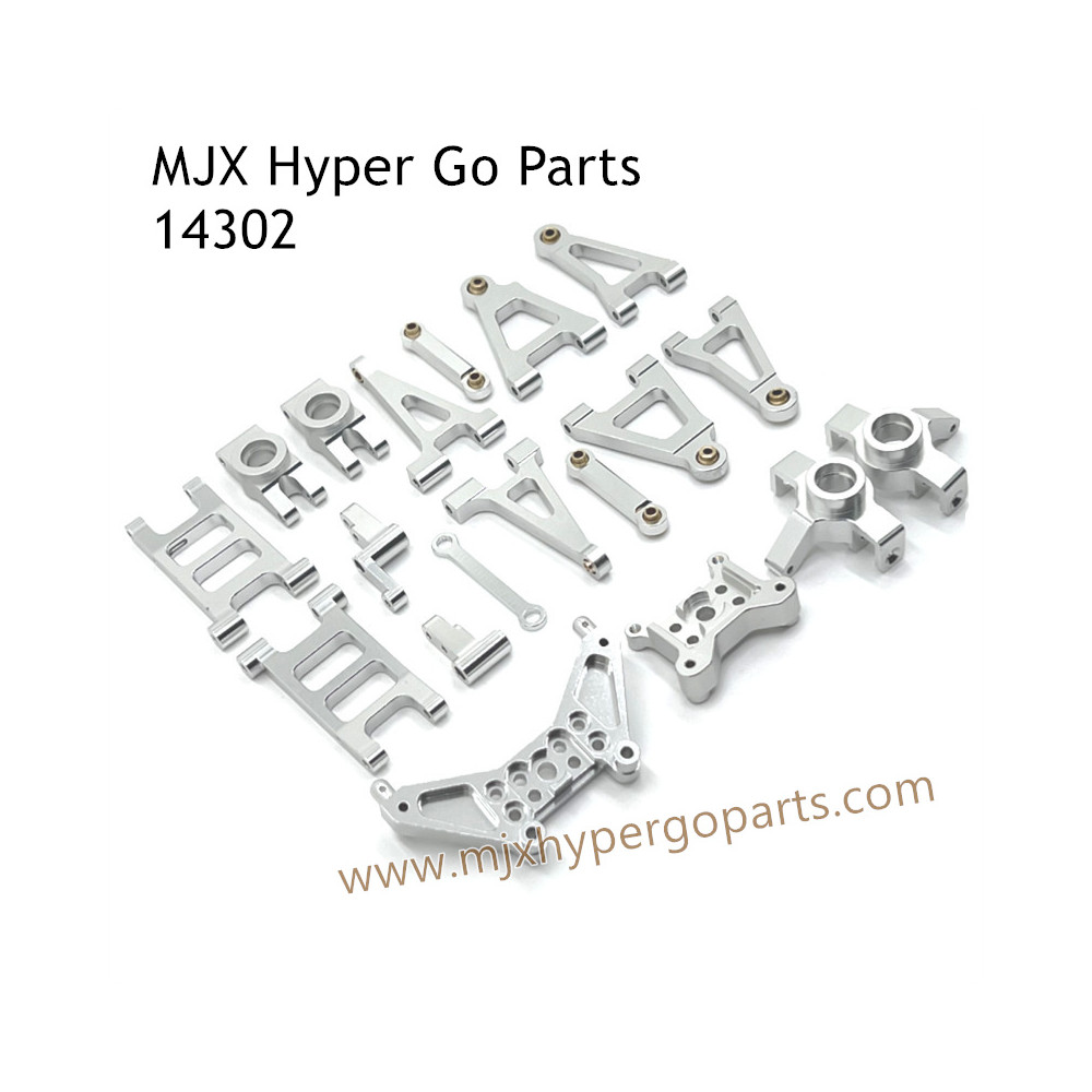 MJX Hyper Go 14302 RC Upgrade Parts Metal Kit Silver MJX Hyper Go 14302 RC Upgrade Parts Metal Kit Silver