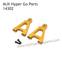 MJX Hyper Go 14302 RC Upgrade Parts Metal Front Lower Swing Arm Gold