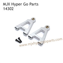 MJX Hyper Go 14302 RC Upgrade Parts Metal Front Lower Swing Arm Silver