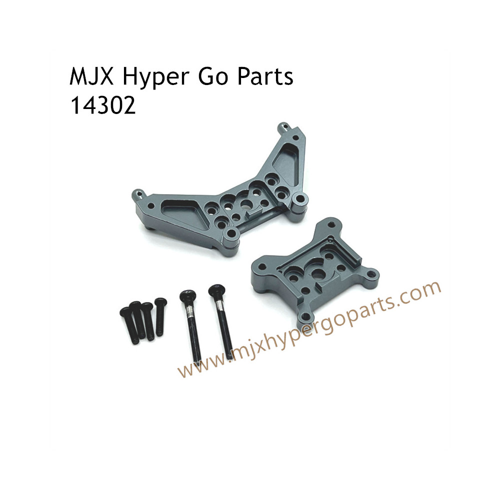 MJX Hyper Go 14302 RC Upgrade Parts Metal Front and Rear Shock Plate Gray MJX Hyper Go 14302 RC Upgrade Parts Metal Front and Rear Shock Plate Gray