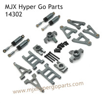 MJX Hyper Go 14302 RC Upgrade Parts Metal Parts List and Shock Gray