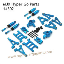 MJX Hyper Go 14302 RC Upgrade Parts Metal Parts List and Shock Blue