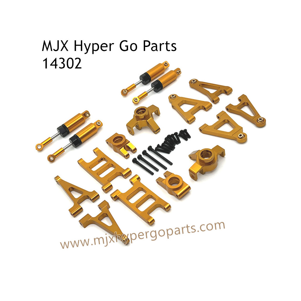 MJX Hyper Go 14302 RC Upgrade Parts Metal Parts List and Shock Gold MJX Hyper Go 14302 RC Upgrade Parts Metal Parts List and Shock Gold