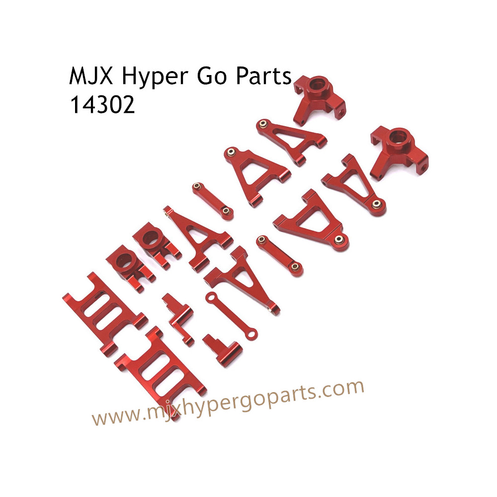 MJX Hyper Go 14302 RC Upgrade Parts Metal Parts List Red MJX Hyper Go 14302 RC Upgrade Parts Metal Parts List Red