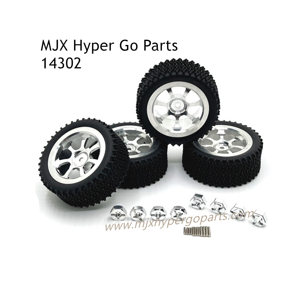 MJX Hyper Go 14302 Upgrade Parts Wheels Silver