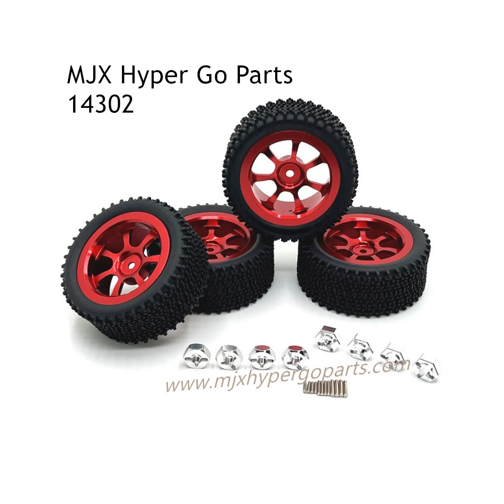 MJX Hyper Go 14302 Upgrade Parts Wheels Red MJX Hyper Go 14302 Upgrade Parts Wheels Red
