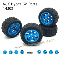 MJX Hyper Go 14302 Upgrade Parts Metal Wheel and Tires Blue