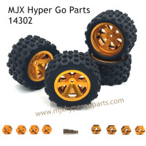 MJX Hyper Go 14302 Upgrade Parts Metal Wheel and Big Tires Yellow