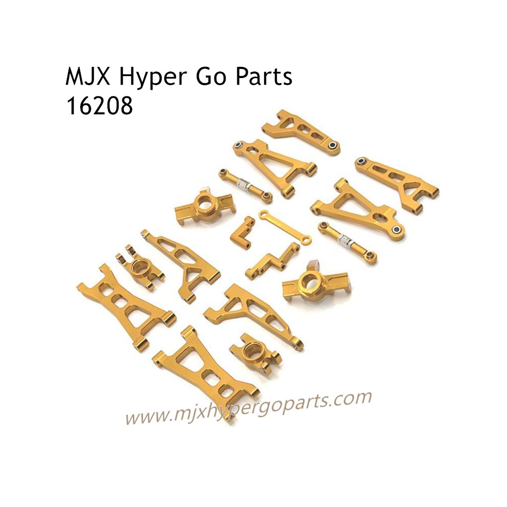 MJX Hyper Go 16208 RC Car Upgrade Parts Lists Gold MJX Hyper Go 16208 RC Car Upgrade Parts Lists Gold