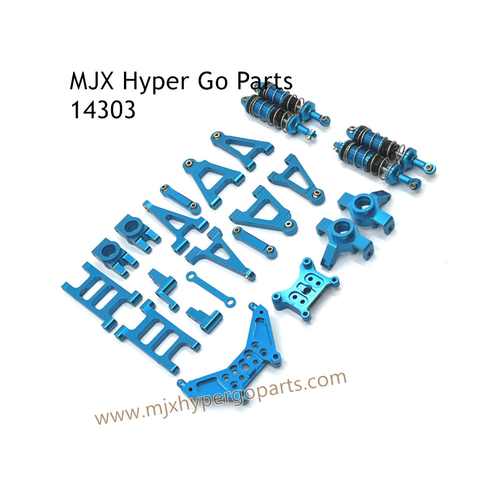 MJX Hyper Go 14303 RC Car Upgrade Parts Metal Part List Blue MJX Hyper Go 14303 RC Car Upgrade Parts Metal Part List Blue