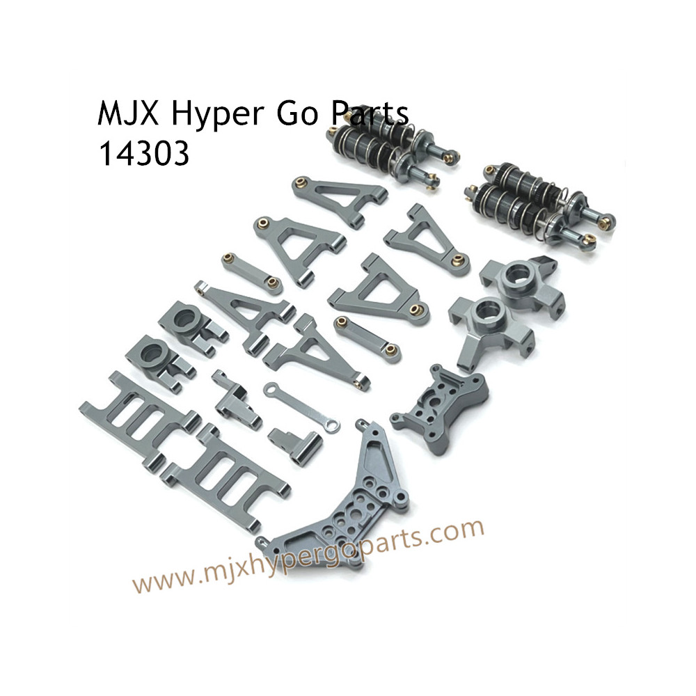 MJX Hyper Go 14303 RC Car Upgrade Parts Metal Part List Gray