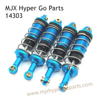 MJX Hyper Go 14303 RC Car Upgrade Parts Metal Hydraulic Shock Blue