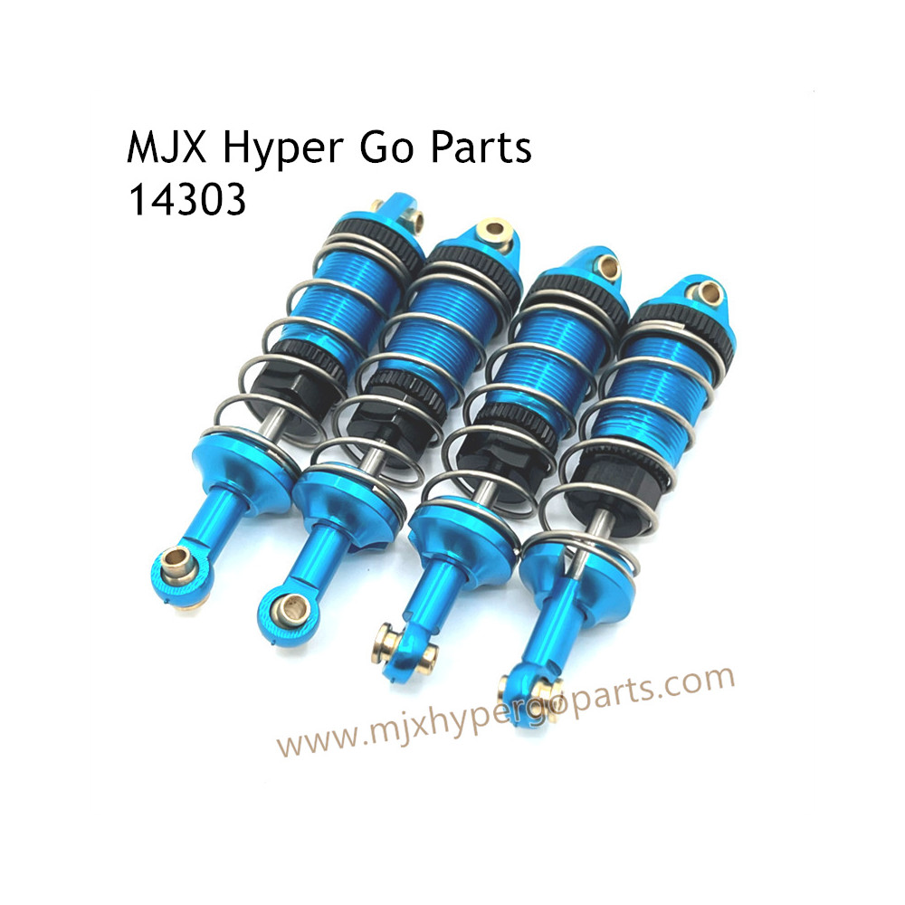 MJX Hyper Go 14303 RC Car Upgrade Parts Metal Hydraulic Shock Blue MJX Hyper Go 14303 RC Car Upgrade Parts Metal Hydraulic Shock Blue