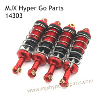 MJX Hyper Go 14303 RC Car Upgrade Parts Metal Hydraulic Shock Red