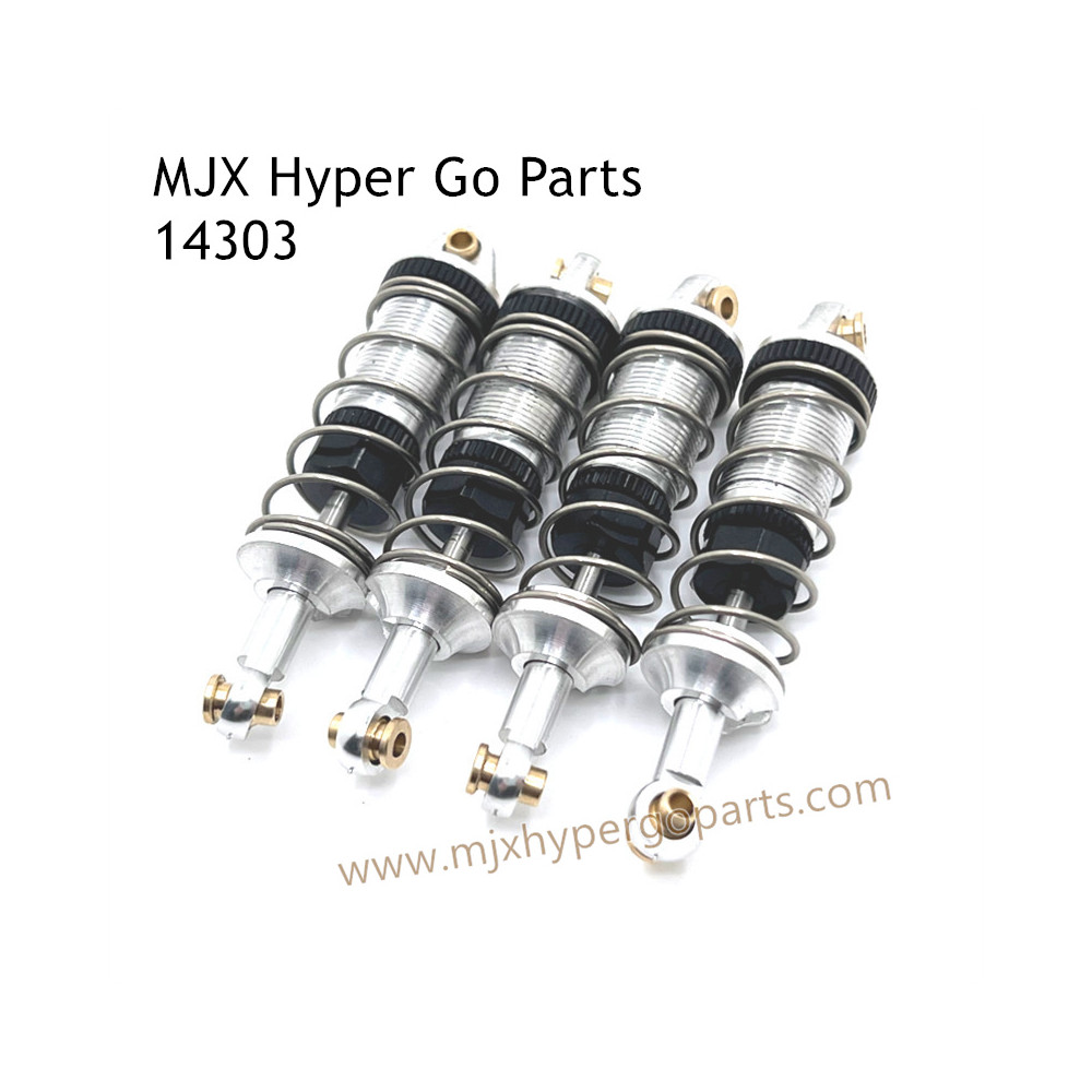 MJX Hyper Go 14303 RC Car Upgrade Parts Metal Hydraulic Shock Silver MJX Hyper Go 14303 RC Car Upgrade Parts Metal Hydraulic Shock Silver