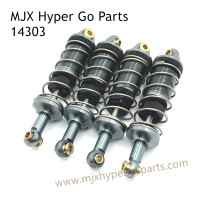 MJX Hyper Go 14303 RC Car Upgrade Parts Metal Hydraulic Shock Gray