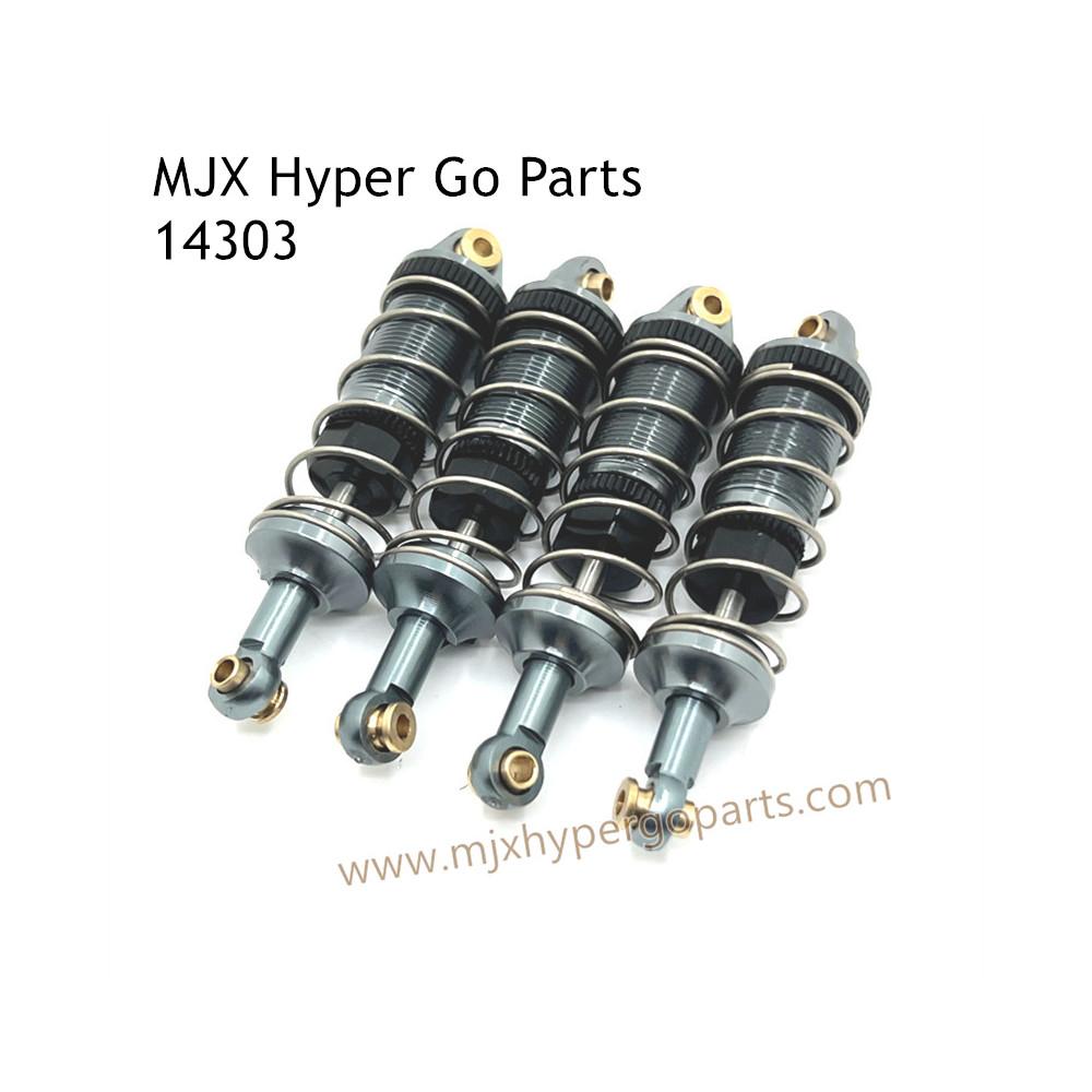 MJX Hyper Go 14303 RC Car Upgrade Parts Metal Hydraulic Shock Gray MJX Hyper Go 14303 RC Car Upgrade Parts Metal Hydraulic Shock Gray