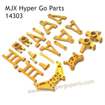MJX Hyper Go 14303 RC Car Upgrade Parts Metal Kit Gold