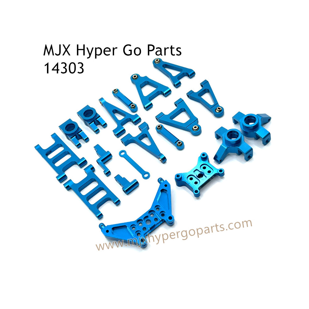 MJX Hyper Go 14303 RC Car Upgrade Parts Metal Kit Blue MJX Hyper Go 14303 RC Car Upgrade Parts Metal Kit Blue