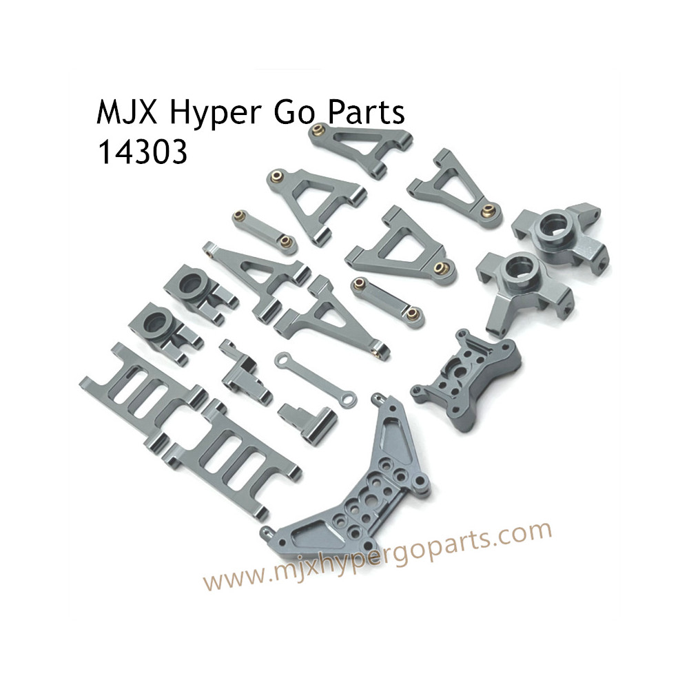 MJX Hyper Go 14303 RC Car Upgrade Parts Metal Kit Gray MJX Hyper Go 14303 RC Car Upgrade Parts Metal Kit Gray