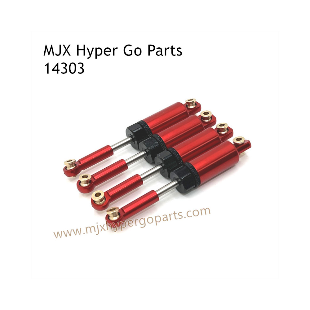 MJX Hyper Go 14303 RC Car Upgrade Parts Metal Shock Red MJX Hyper Go 14303 RC Car Upgrade Parts Metal Shock Red