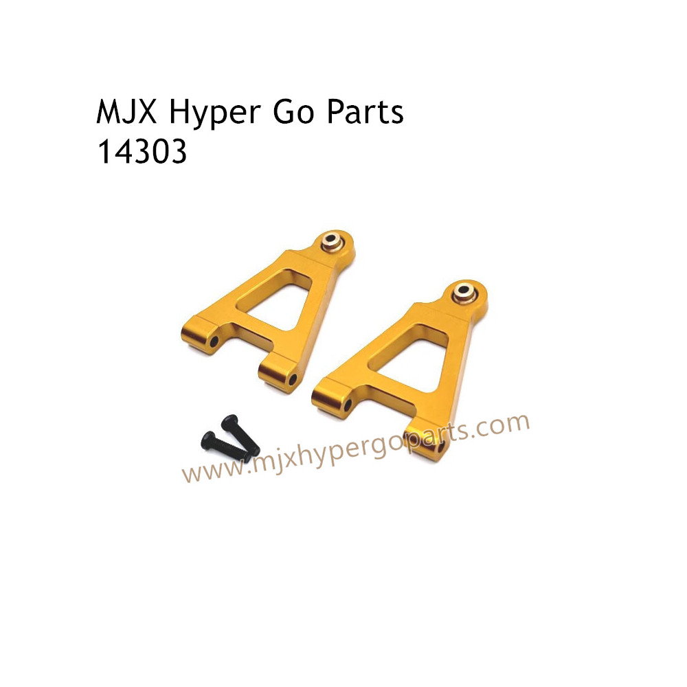 MJX Hyper Go 14303 RC Car Upgrade Parts Metal Front Lower Swing Arm Gold MJX Hyper Go 14303 RC Car Upgrade Parts Metal Front Lower Swing Arm Gold