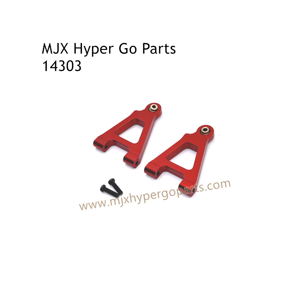 MJX Hyper Go 14303 RC Car Upgrade Parts Metal Front Lower Swing Arm Red MJX Hyper Go 14303 RC Car Upgrade Parts Metal Front Lower Swing Arm Red