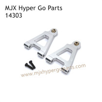 MJX Hyper Go 14303 RC Car Upgrade Parts Metal Front Lower Swing Arm Silver