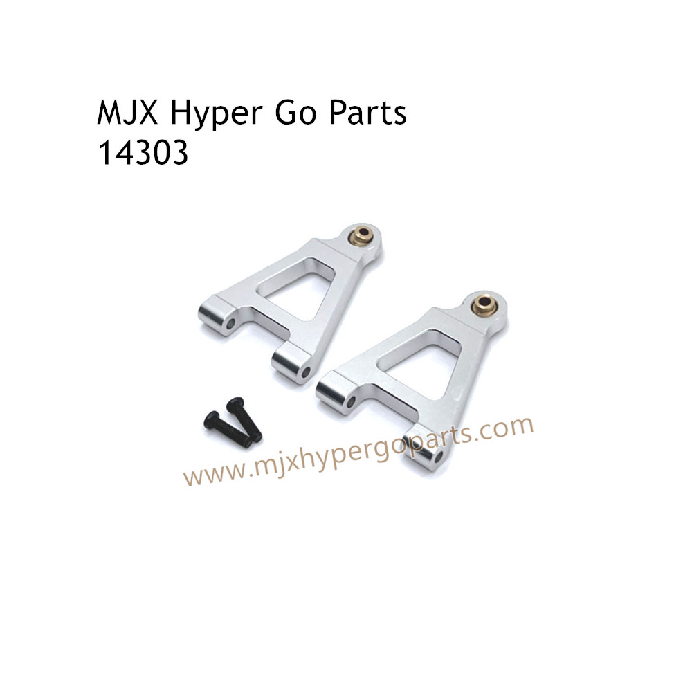 MJX Hyper Go 14303 RC Car Upgrade Parts Metal Front Lower Swing Arm Silver MJX Hyper Go 14303 RC Car Upgrade Parts Metal Front Lower Swing Arm Silver