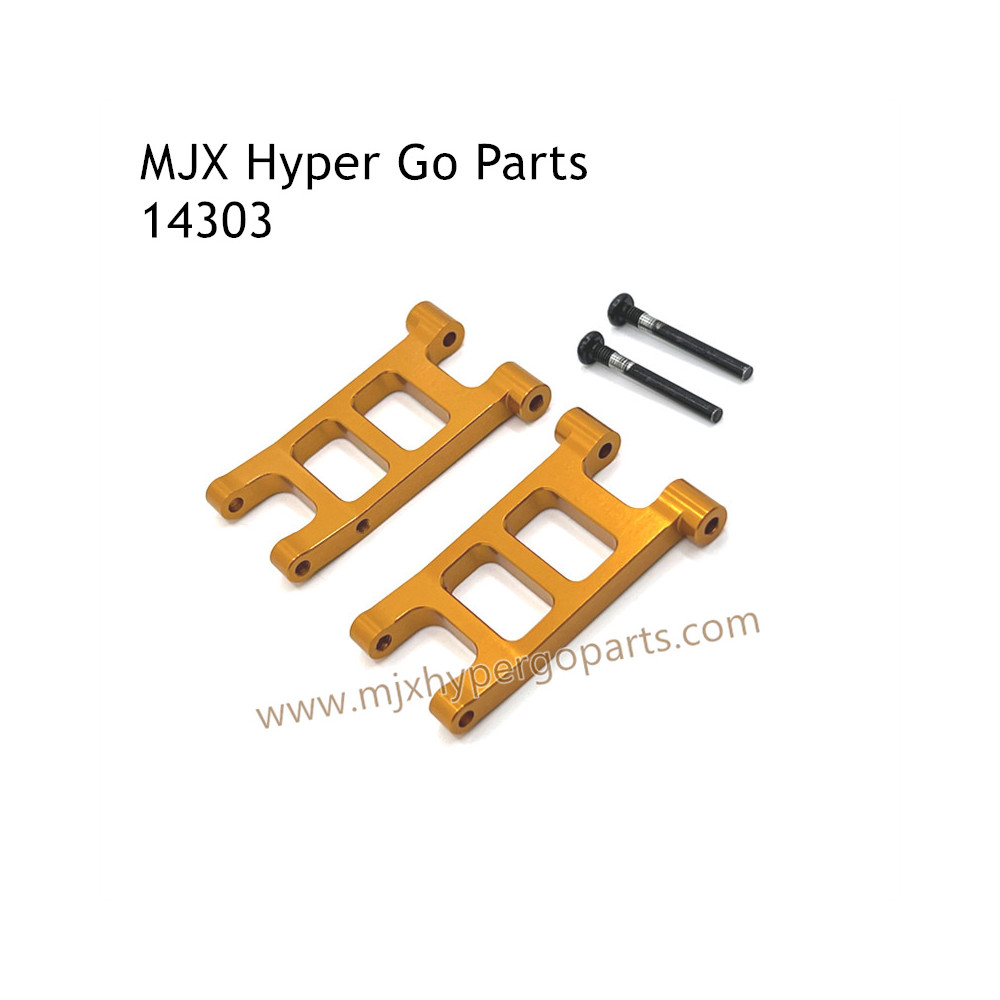 MJX Hyper Go 14303 RC Car Upgrade Parts Metal Rear Lower Swing Arm Gold MJX Hyper Go 14303 RC Car Upgrade Parts Metal Rear Lower Swing Arm Gold