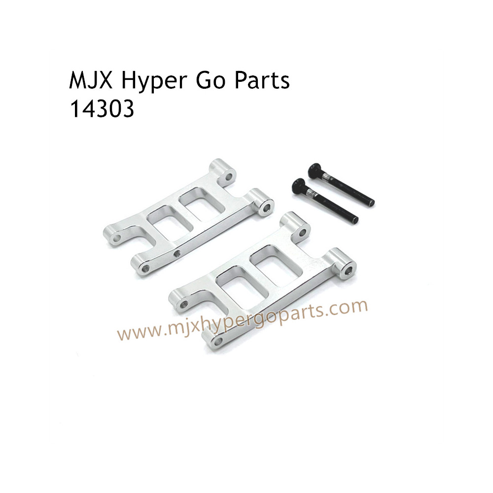 MJX Hyper Go 14303 RC Car Upgrade Parts Metal Rear Lower Swing Arm Silver MJX Hyper Go 14303 RC Car Upgrade Parts Metal Rear Lower Swing Arm Silver