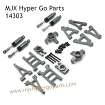 MJX Hyper Go 14303 RC Car Upgrade Parts Metal Parts List and Shock Gray