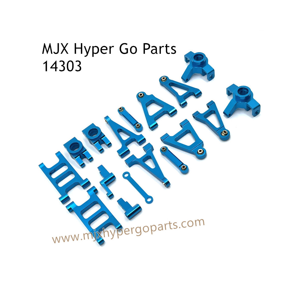 MJX Hyper Go 14303 RC Car Upgrade Parts Metal Parts List Blue MJX Hyper Go 14303 RC Car Upgrade Parts Metal Parts List Blue