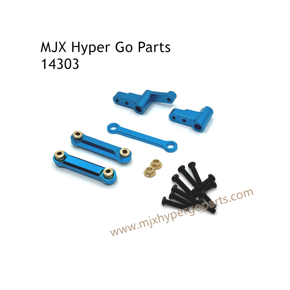 MJX Hyper Go 14303 RC Car Upgrade Parts Connect Rod and Steering Kit Blue MJX Hyper Go 14303 RC Car Upgrade Parts Connect Rod and Steering Kit Blue
