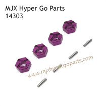 MJX Hyper Go 14303 RC Car Upgrade Parts Metal Hex Nuts Purple