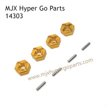 MJX Hyper Go 14303 RC Car Upgrade Parts Metal Hex Nuts Gold